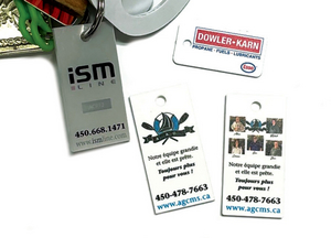 ACRYLIC KEY TAGS - UP TO 1 SQUARE INCH